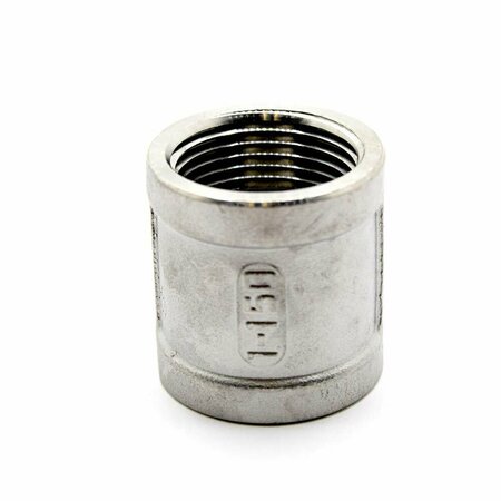 THRIFCO PLUMBING 1 Inch Coupling Stainless Steel, Bulk 8918022